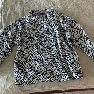 Ann Taylor Cheetah Print Top, M